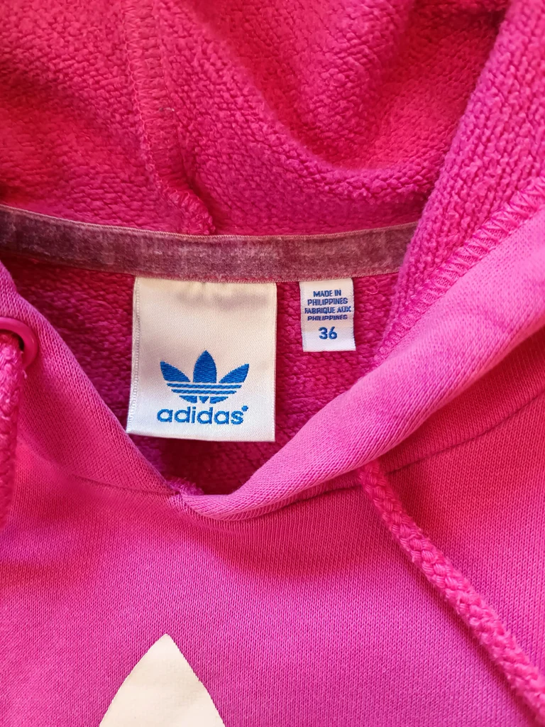 Adidas pullover hoodie for girls/women size S in very good condition, fuchsia color – photo 5